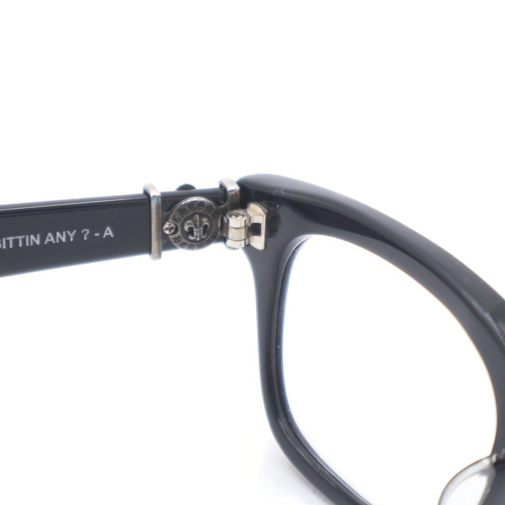CHROME HEARTS(クロムハーツ) GITTIN ANY？-A BSフレアテンプル ウェリントン サングラス メガネ ブラック