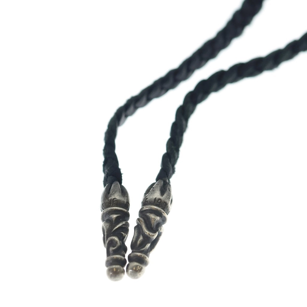 CHROME HEARTS(クロムハーツ) DBL CH PRS ダブル CHプラス ペンダントトップWレザーブレイド シルバー