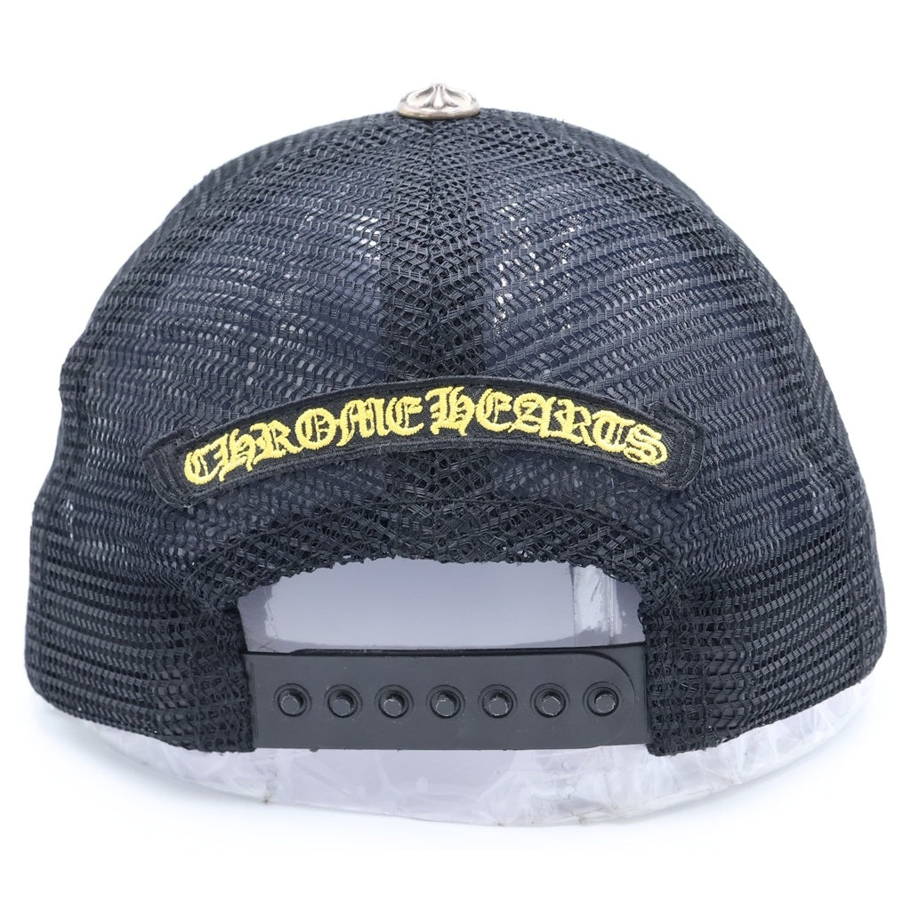 CHROME HEARTS(クロムハーツ) TRUCKER CAP トラッカーキャップ CHプラスパッチ クロスボール付 メッシュキャップ 帽子 ブラック