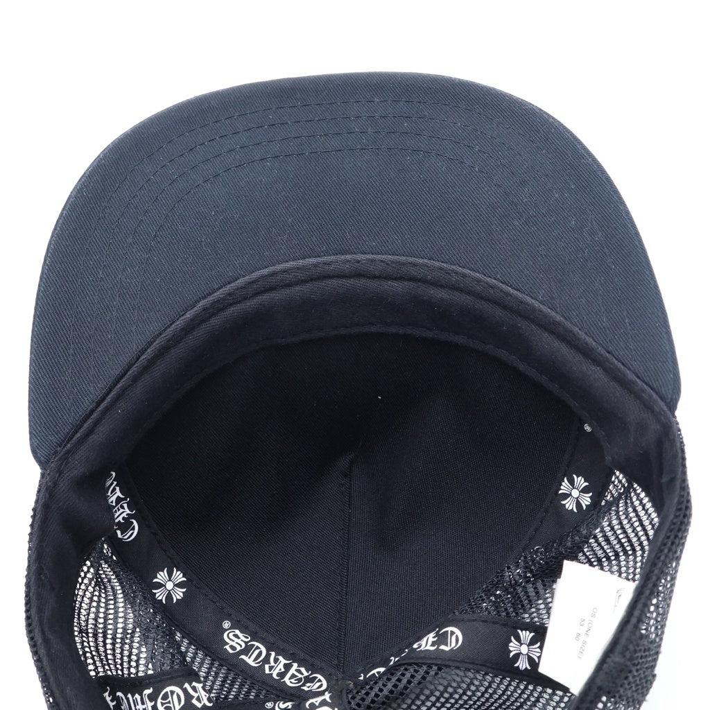 CHROME HEARTS(クロムハーツ) TRUCKER CAP トラッカーキャップ CHプラスパッチ クロスボール付 メッシュキャップ 帽子 ブラック