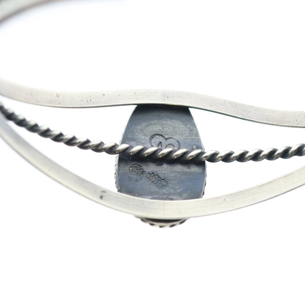 INDIAN JEWELRY(インディアンジュエリー) Arnold Goodluck アーノルドグッドラック作 ターコイズバングル シルバー
