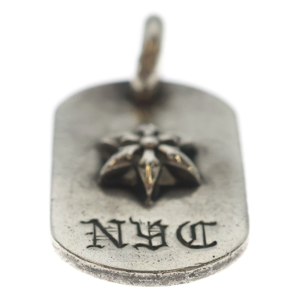 CHROME HEARTS(クロムハーツ) RAISED STAR DOGTAG NYC限定 レイズドスター ドッグタグ ペンダントトップ シルバー