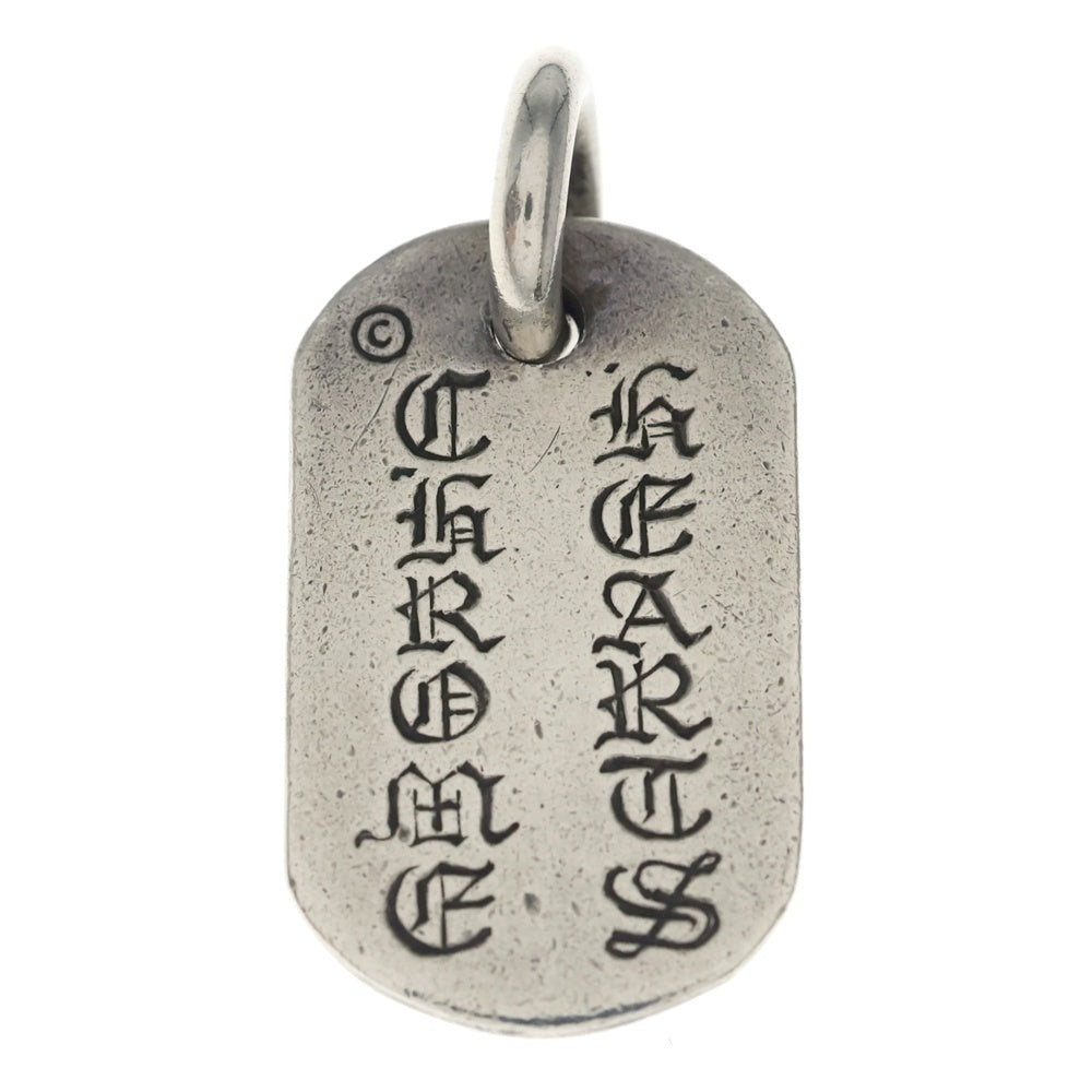 CHROME HEARTS(クロムハーツ) RAISED FRRL DOGTAG レイズドフローラルクロス ドッグタグ ペンダントトップ シルバー BCA302