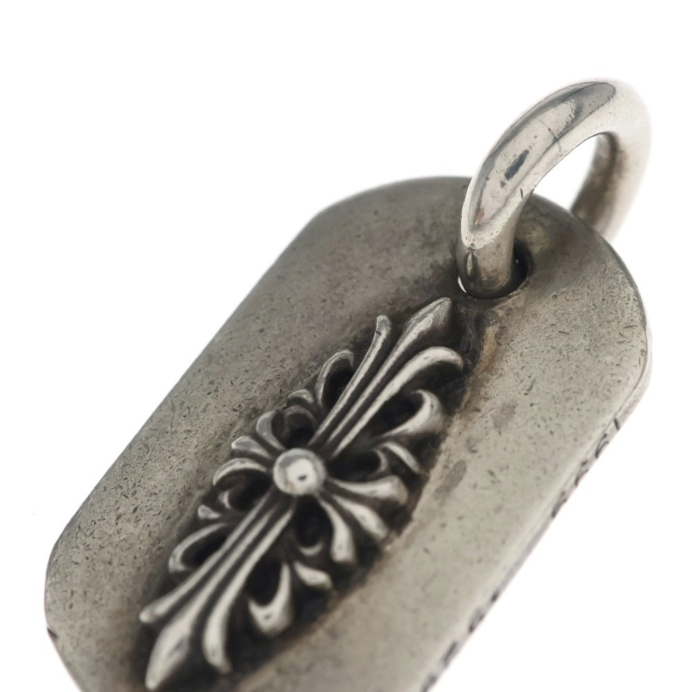 CHROME HEARTS(クロムハーツ) RAISED FRRL DOGTAG レイズドフローラルクロス ドッグタグ ペンダントトップ シルバー BCA302