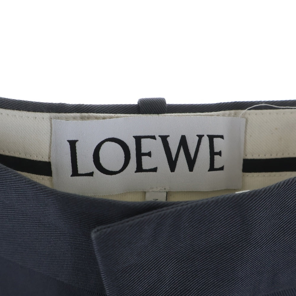LOEWE(ロエベ) アナグラム刺繍 センタープレス チノパンツ グレー H526Y04WEB