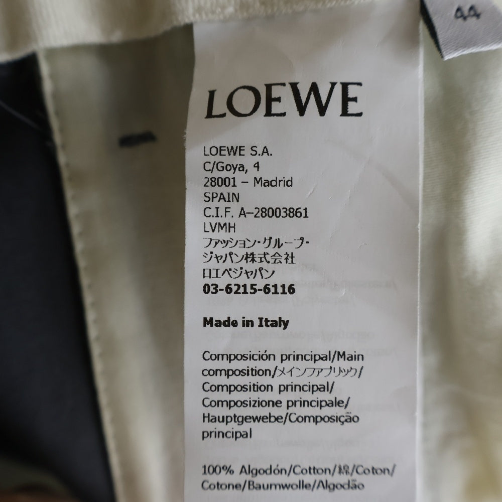 LOEWE(ロエベ) アナグラム刺繍 センタープレス チノパンツ グレー H526Y04WEB