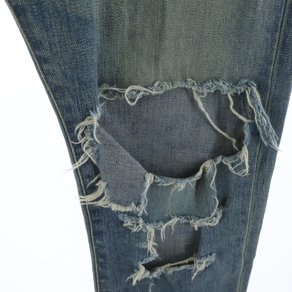 SAINT LAURENT PARIS(サンローランパリ) ダメージスキニーデニムパンツ インディゴ 391659 Y915I