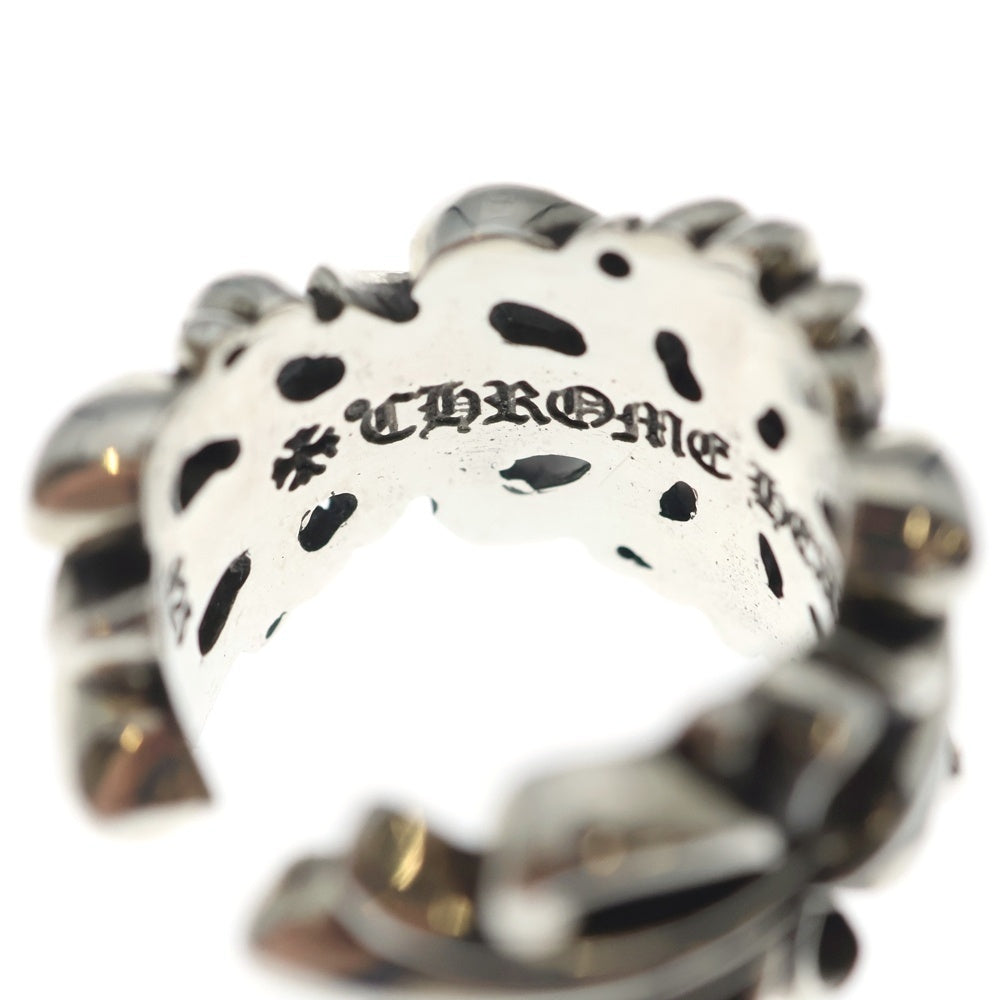 CHROME HEARTS(クロムハーツ) DBL FLRL CRS ダブルフローラルクロス リング シルバー BCA390