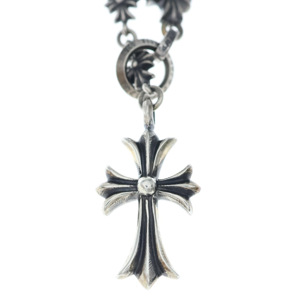 CHROME HEARTS(クロムハーツ) CHKE CHN TNYE W CH CRS タイニーE チョークチェーン ロザリオ ネックレス シルバー BCA226