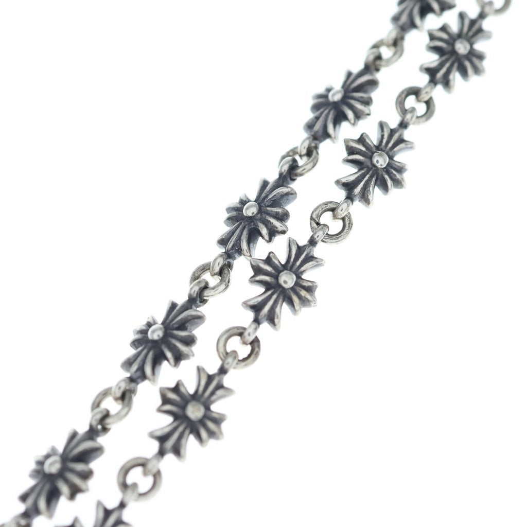 CHROME HEARTS(クロムハーツ) CHKE CHN TNYE W CH CRS タイニーE チョークチェーン ロザリオ ネックレス シルバー BCA226