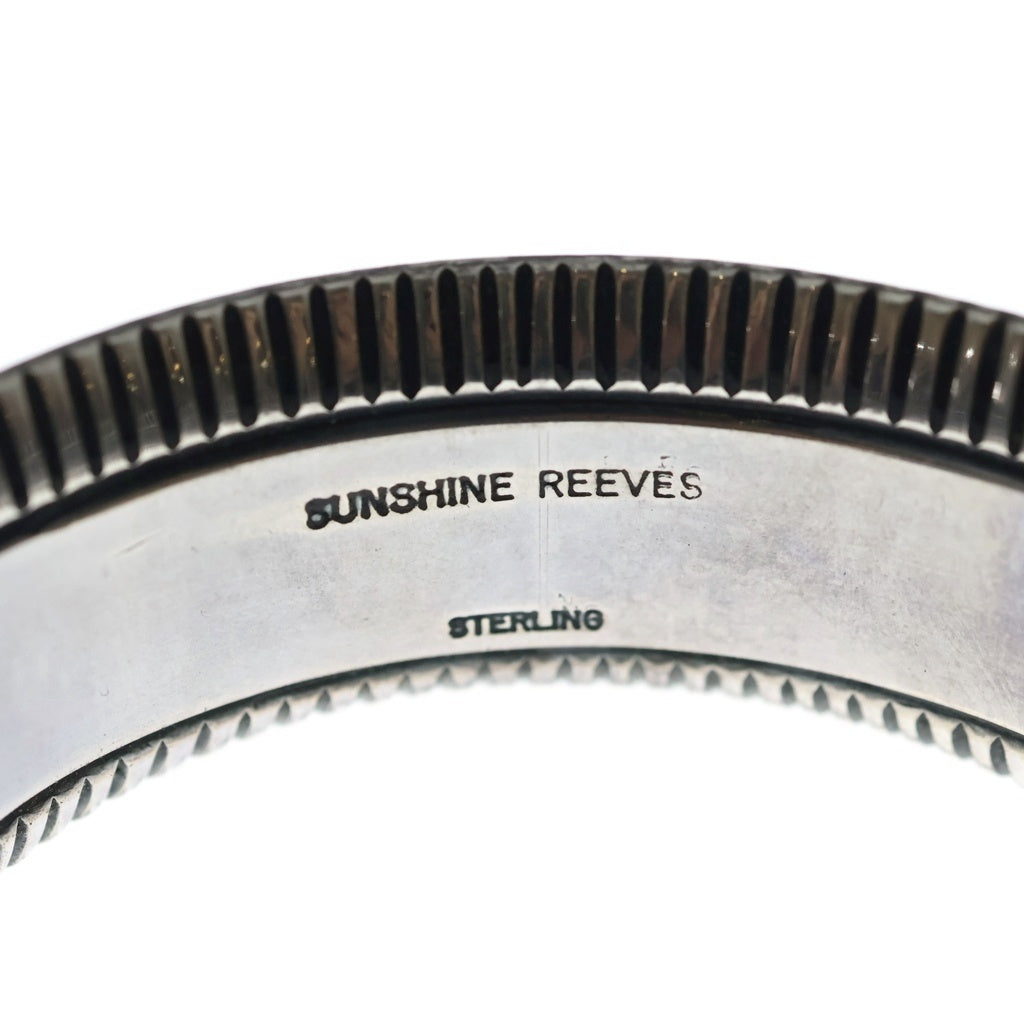INDIAN JEWELRY(インディアンジュエリー) ナバホ族 Sunshine Reeves プレーンカーブ バングル シルバー