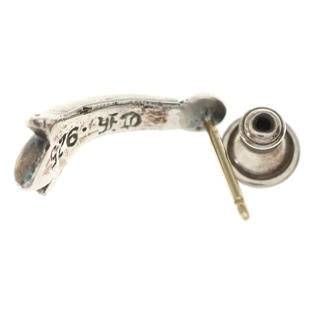 CHROME HEARTS(クロムハーツ) STUD CRSSTAL クロステイルスタッド ピアス シルバー