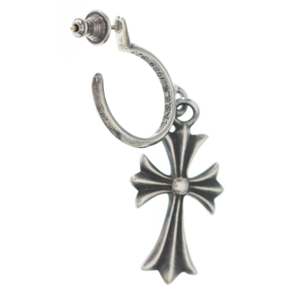 CHROME HEARTS(クロムハーツ) TINY CH CROSS タイニーCHクロス フープピアス シルバー BCA115