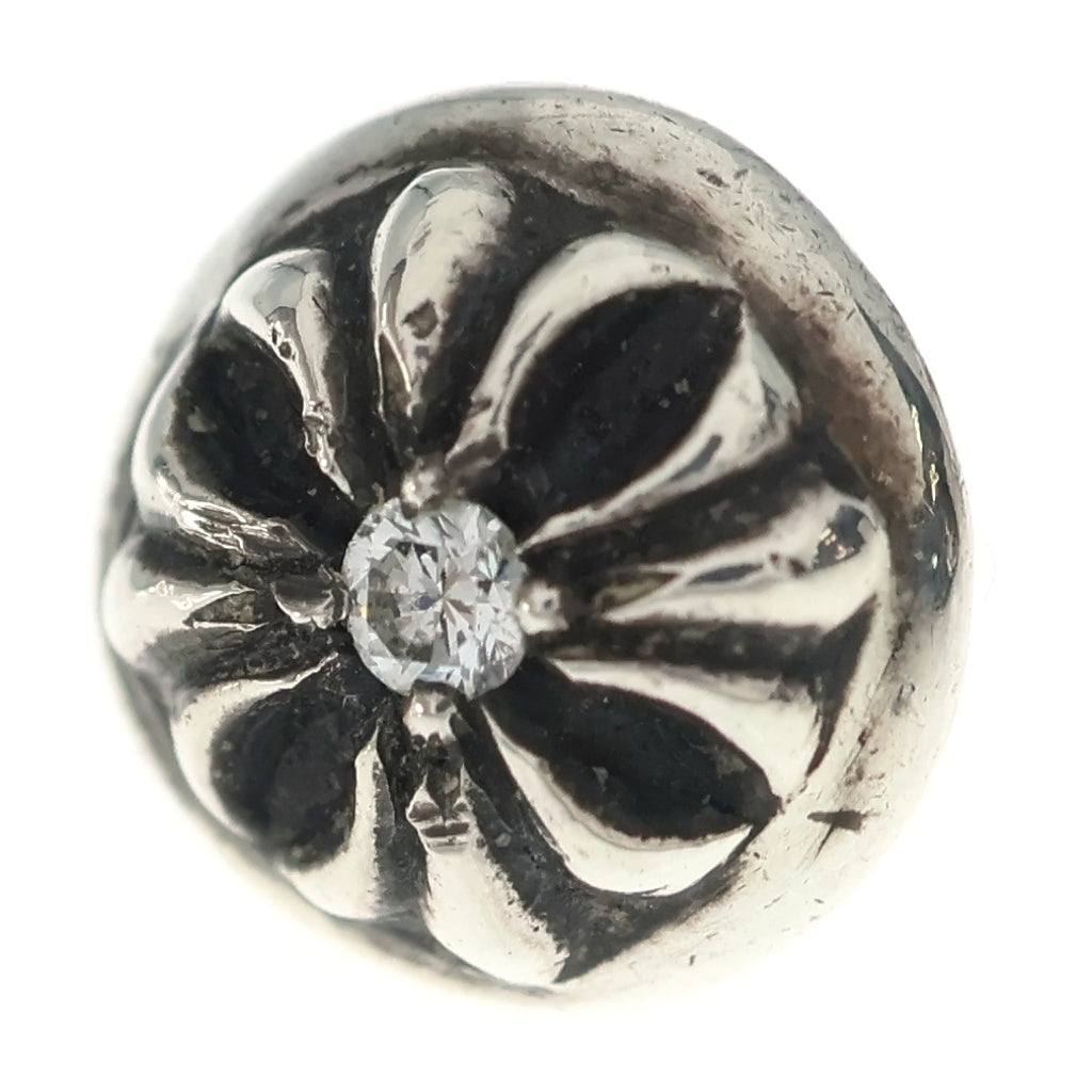 CHROME HEARTS(クロムハーツ) STUD CRSBLL DIA クロスボールスタッド 1ダイヤ ピアス シルバー