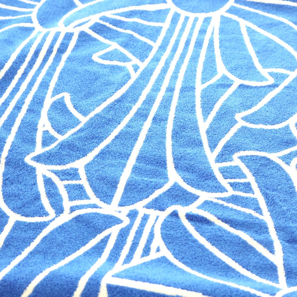 CHROME HEARTS(クロムハーツ) BEACH TOWEL ロゴ総柄ビーチタオル ブルー