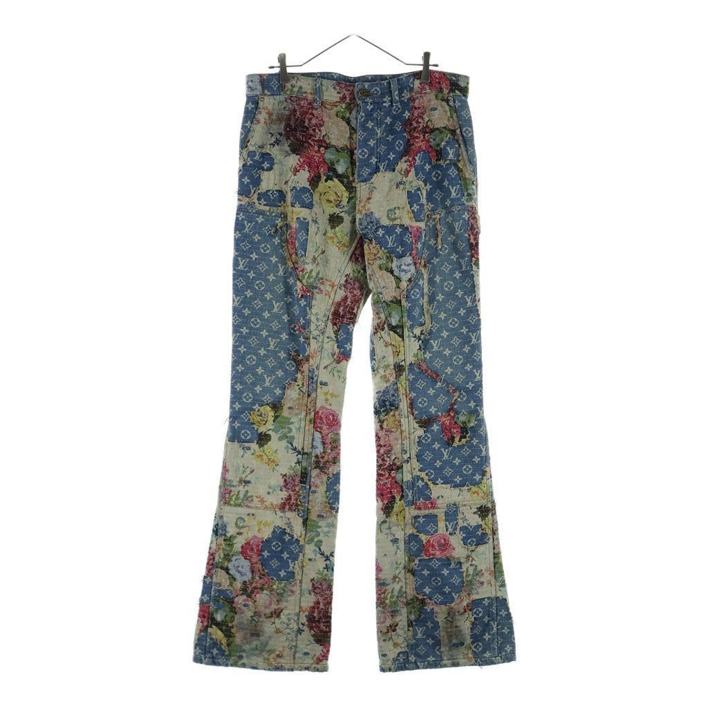 LOUIS VUITTON(ルイヴィトン) 22AW デストロイカーペンターベルボトムデニムパンツ ジーンズ RM222 JF0 HND90W インディゴ