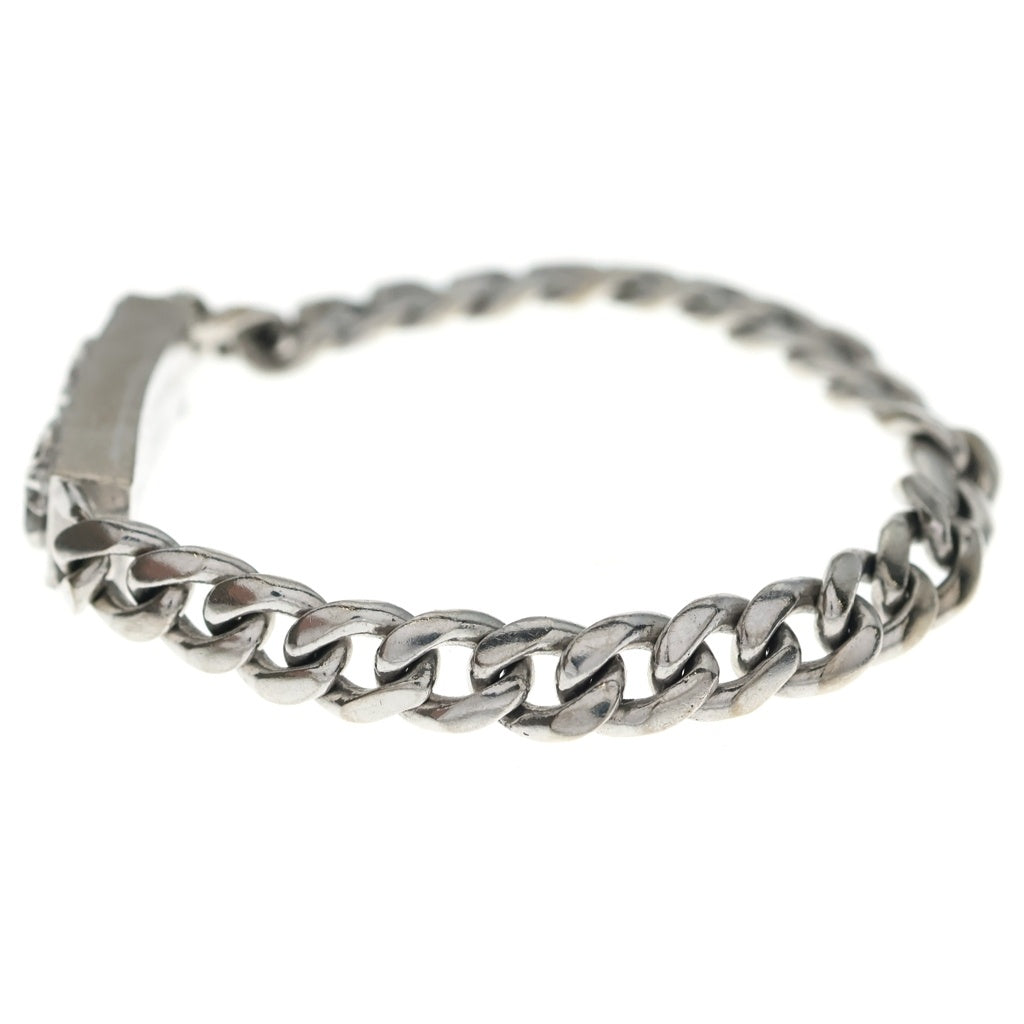 CHROME HEARTS(クロムハーツ) 18KWG ID MINI CHX DIA CHX ミニID ダイヤ ブレスレット ホワイトゴールド