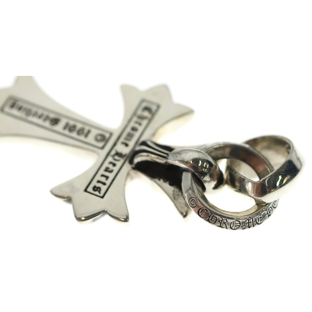 CHROME HEARTS(クロムハーツ) CH CRS SML W/BALE Wベイル スモールCHクロス ペンダントトップ シルバー BCA218