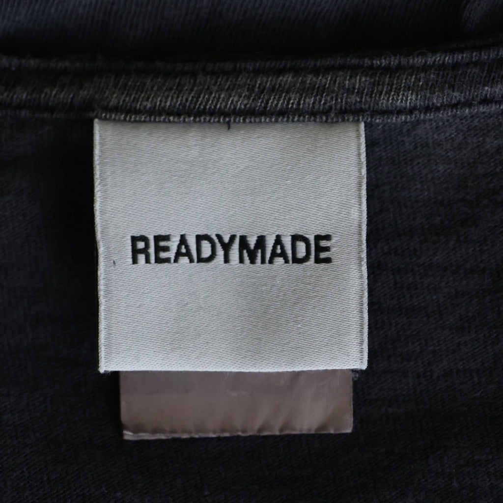 READY MADE(レディメイド) SS T-SHIRT PEACE ロゴプリント Tシャツ 半袖カットソー ブラック RE-CO-BK-00-00-280