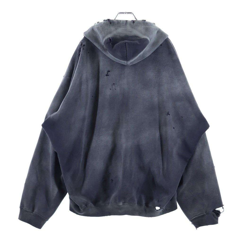 MAISON MIHARAYASUHIRO(メゾンミハラヤスヒロ) 25AW SUN FADED PARKA サン フェイディッド ジップアップパーカー ブラック