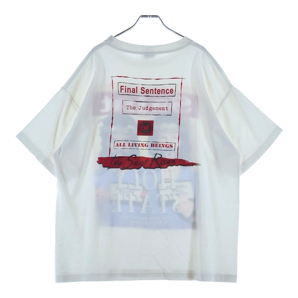 SAINT MICHAEL(セントマイケル) HOLY STATE TEEプリントTシャツ 半袖カットソー ホワイト SM-S22-0000-062