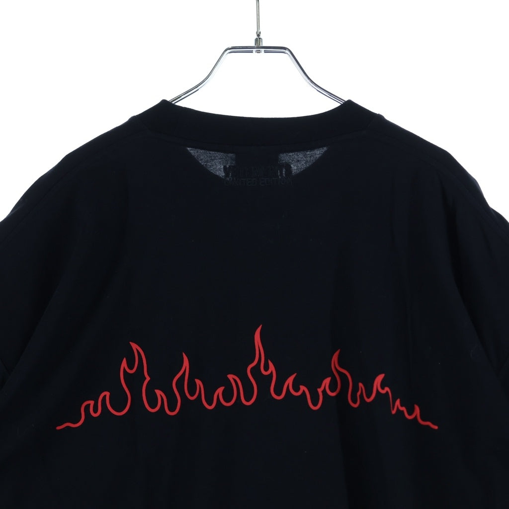 VETEMENTS(ヴェトモン) HOTTER THAN YOUR EX T-SHIRT プリントTシャツ 半袖カットソー ブラック UE52TR210B