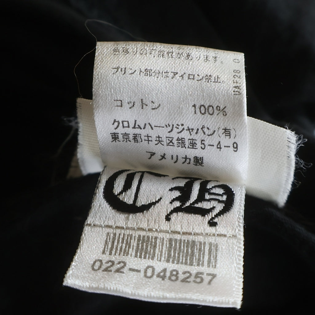 CHROME HEARTS(クロムハーツ) CH T-SHRT 1 バック英字プリントTシャツ 半袖カットソー ブラック
