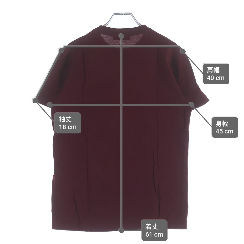PRADA(プラダ) トライアングルロゴポケット 半袖Tシャツ レッド UJN677 S202