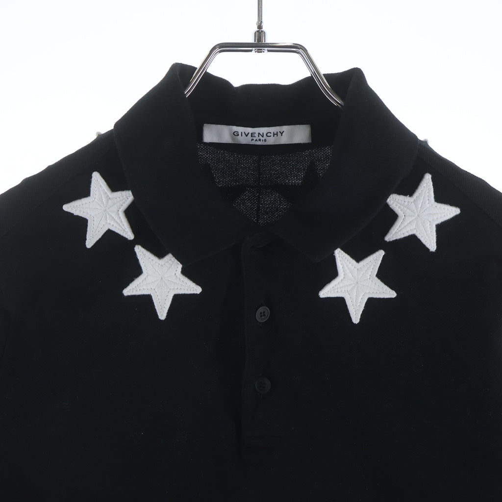 GIVENCHY(ジバンシィ) スターパッチ ポロシャツ ブラック 15S 7102 701