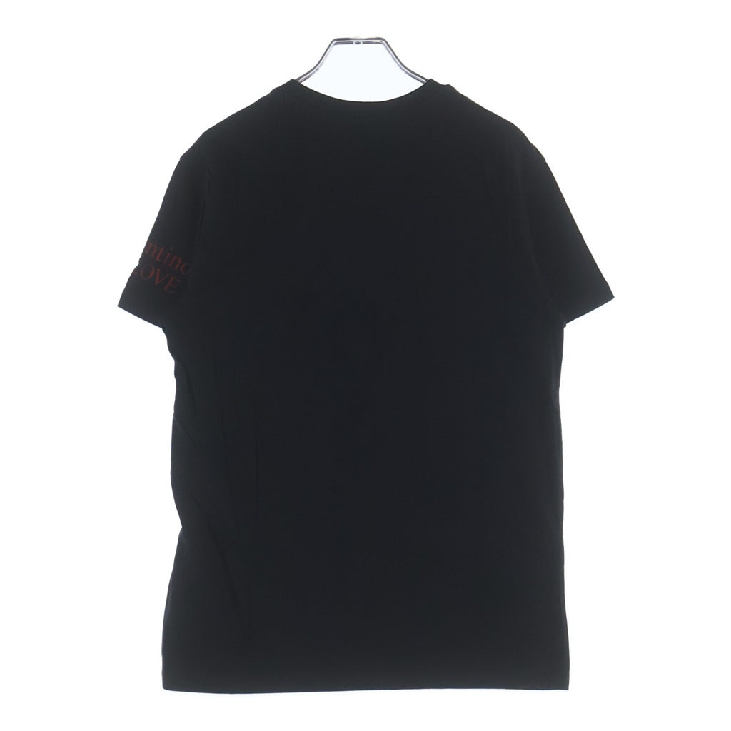 VALENTINO(ヴァレンティノ) 袖ロゴ 半袖Tシャツ ブラック TV3MG05N632