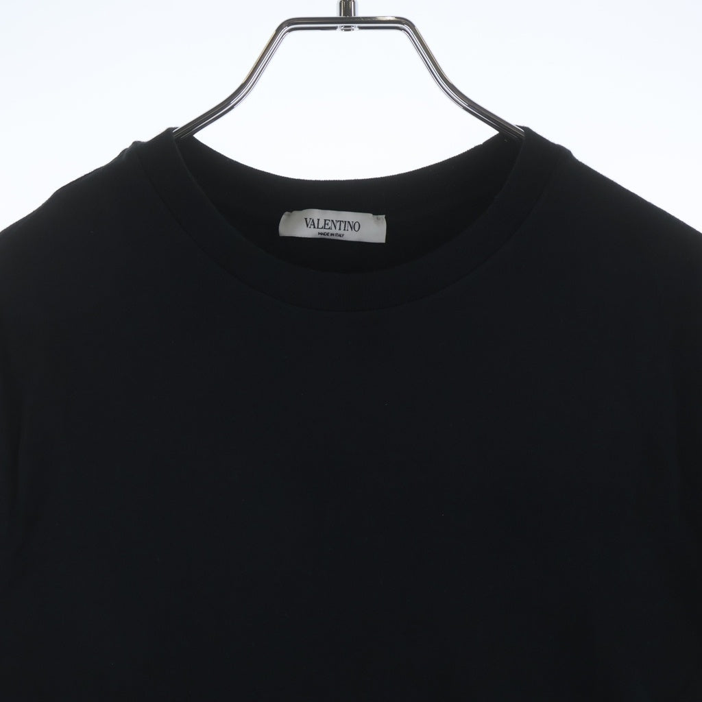 VALENTINO(ヴァレンティノ) 袖ロゴ 半袖Tシャツ ブラック TV3MG05N632