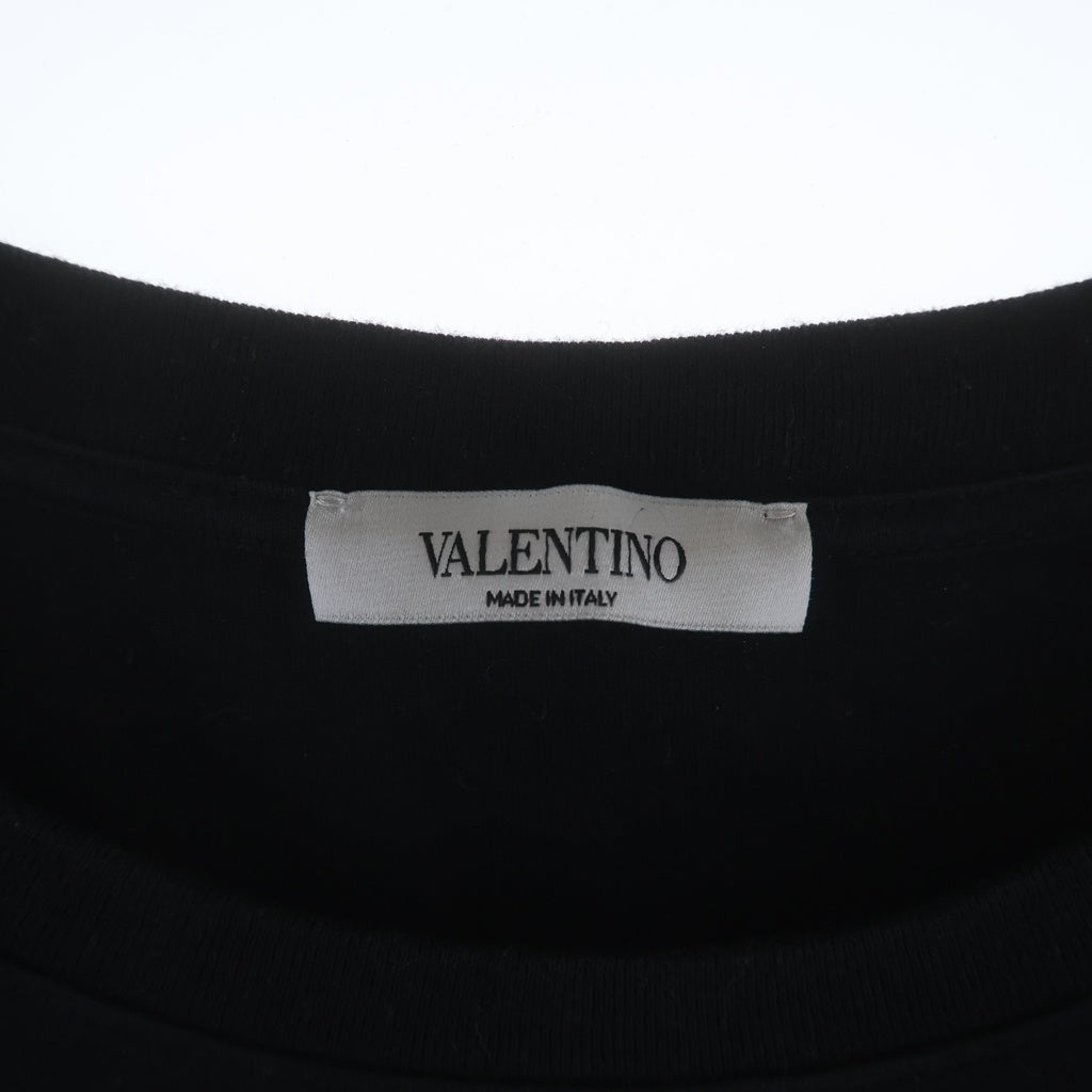 VALENTINO(ヴァレンティノ) フロントロゴプリント 半袖Tシャツ ブラック TV3MG10V3LE