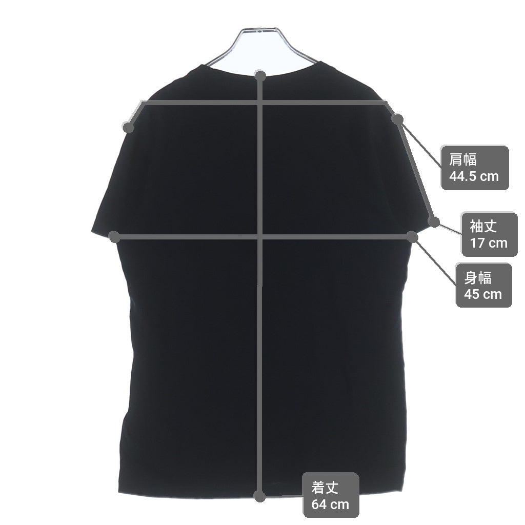 VALENTINO(ヴァレンティノ) フロントロゴプリント 半袖Tシャツ ブラック TV3MG10V3LE