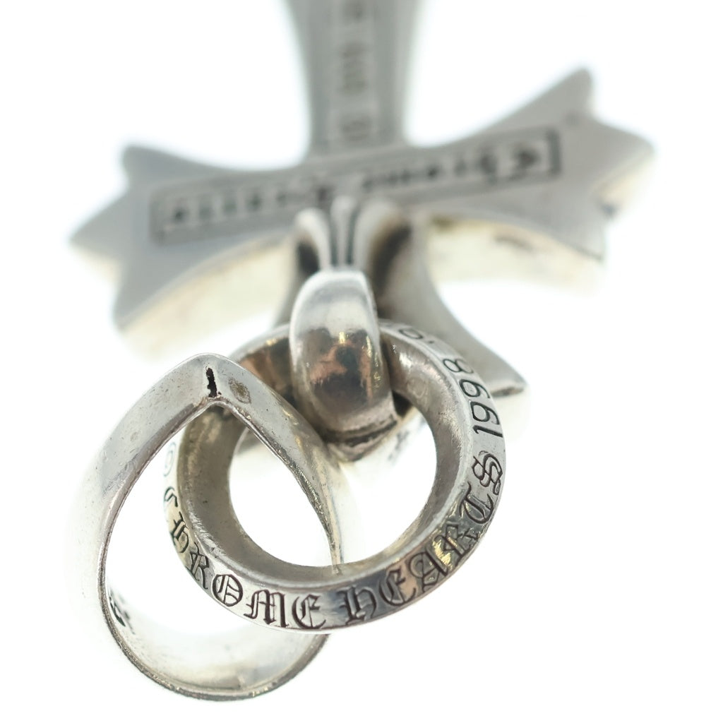 CHROME HEARTS(クロムハーツ) CH CRS SML W/BALE Wベイル スモールCHクロス ペンダントトップ シルバー BCA218
