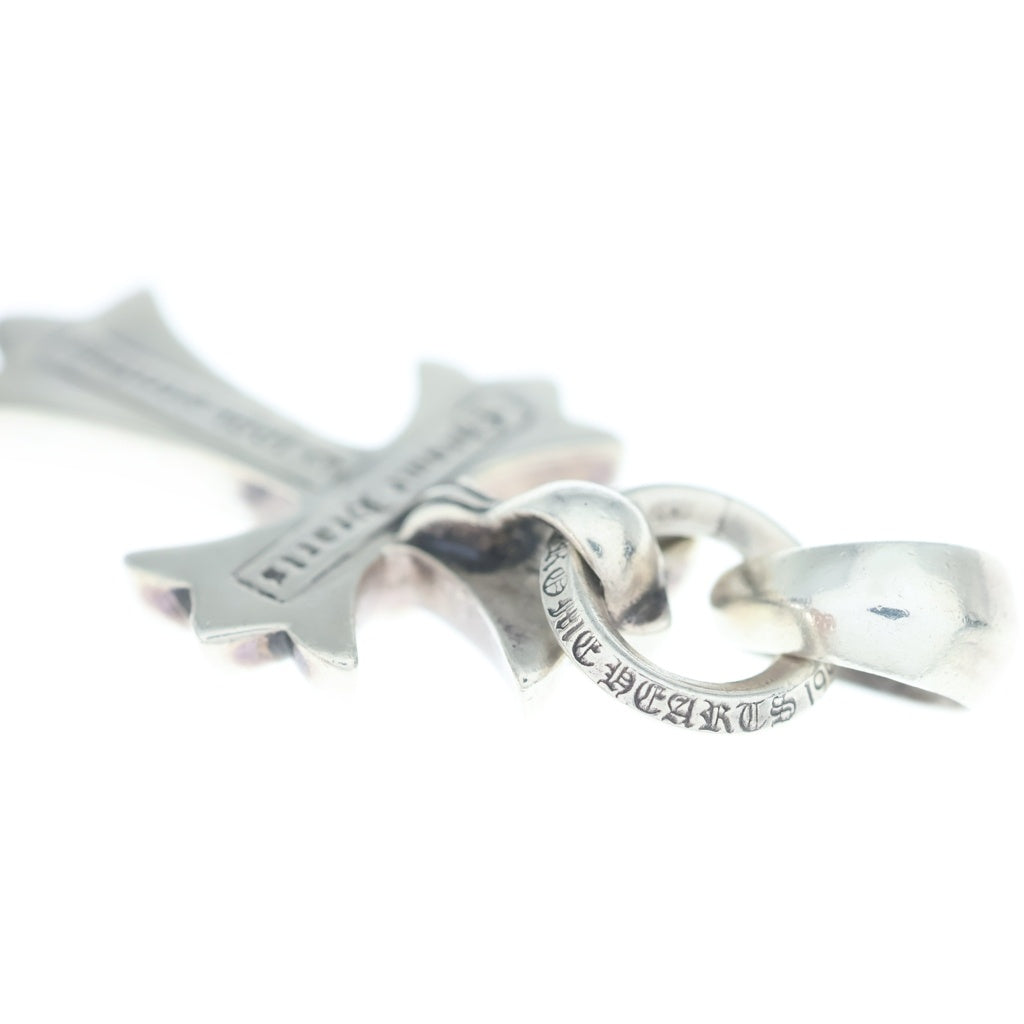 CHROME HEARTS(クロムハーツ) CH CRS SML W/BALE Wベイル スモールCHクロス ペンダントトップ シルバー BCA218