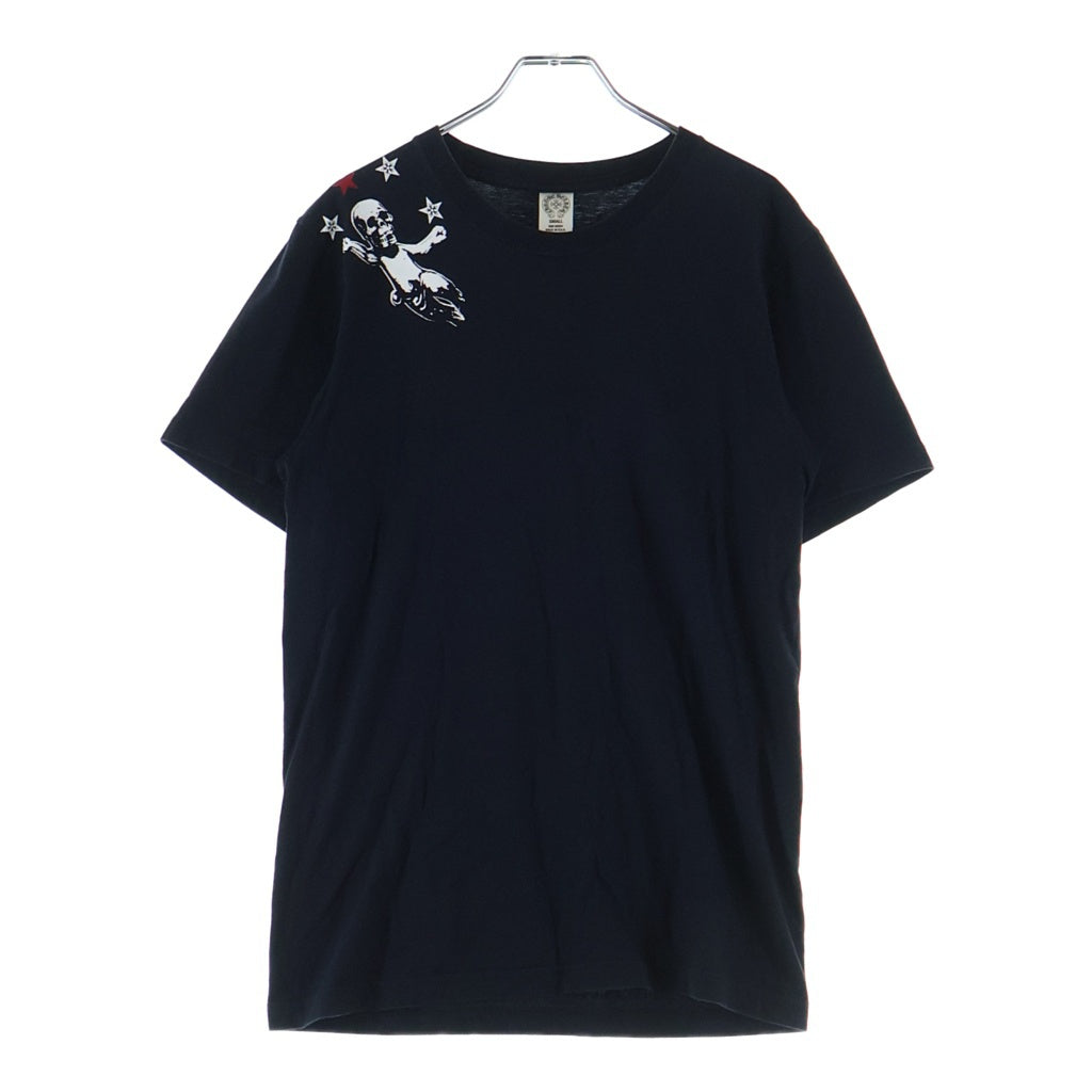 CHROME HEARTS(クロムハーツ) FOTI STAR フォティ スターバックレタリングプリント半袖Tシャツ ブラック