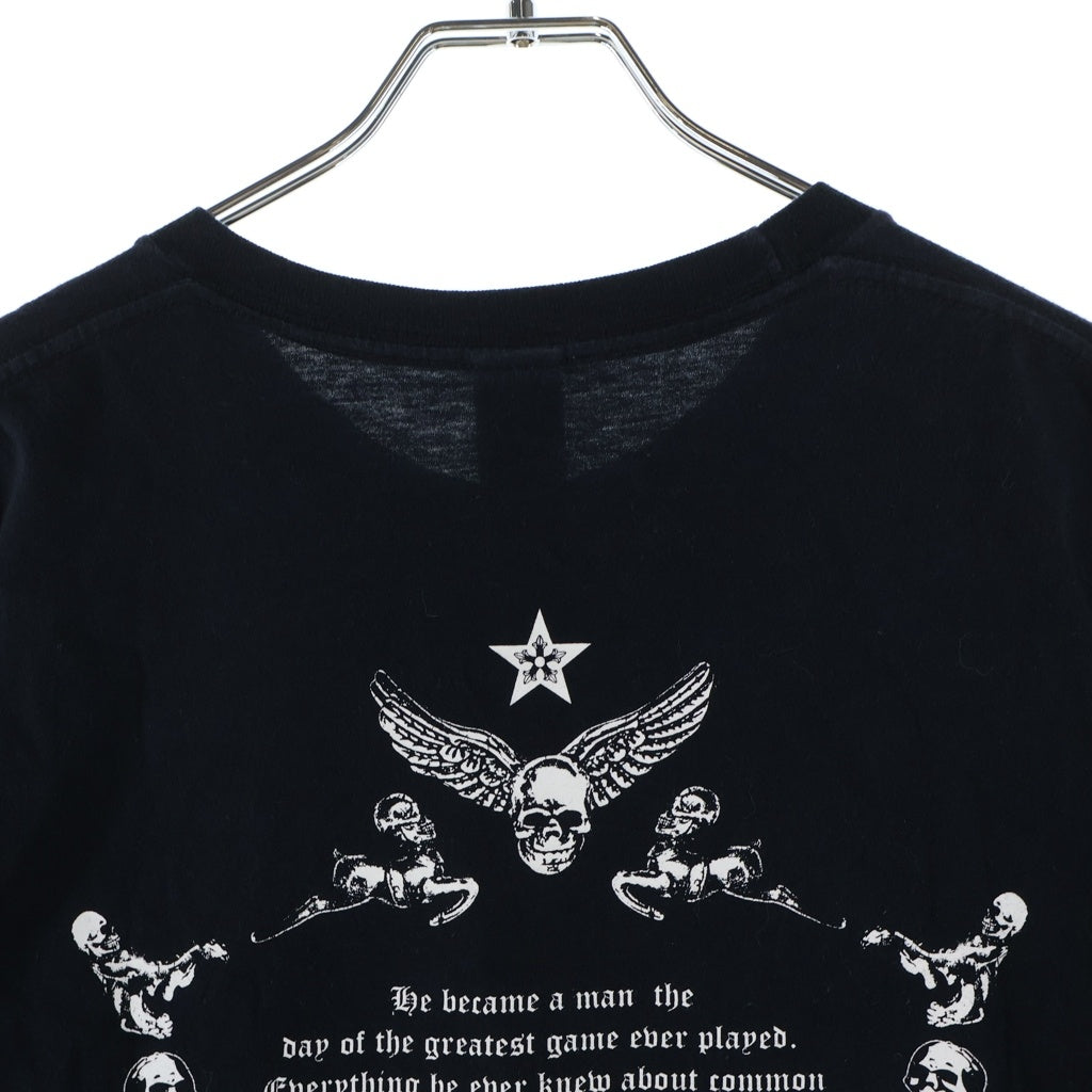 CHROME HEARTS(クロムハーツ) FOTI STAR フォティ スターバックレタリングプリント半袖Tシャツ ブラック