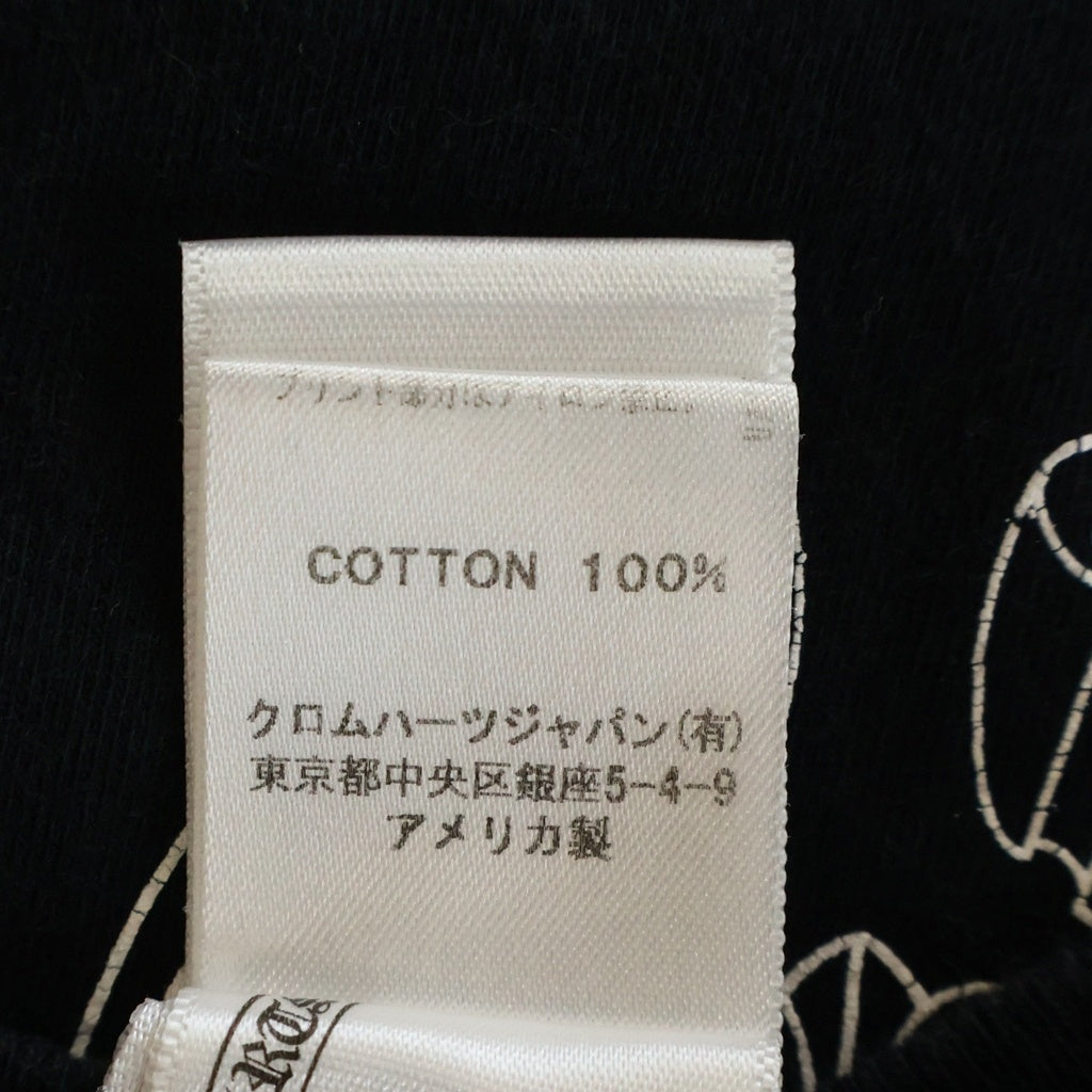 CHROME HEARTS(クロムハーツ) FOTI STAR フォティ スターバックレタリングプリント半袖Tシャツ ブラック