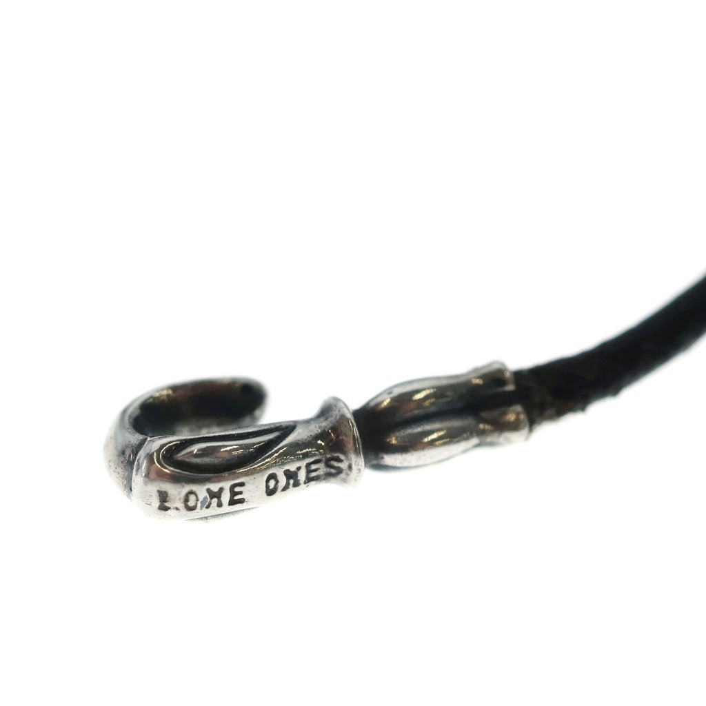 LONE ONES(ロンワンズ) MF Hooks Leather メイティングフライト レザー ネックレス ブラック