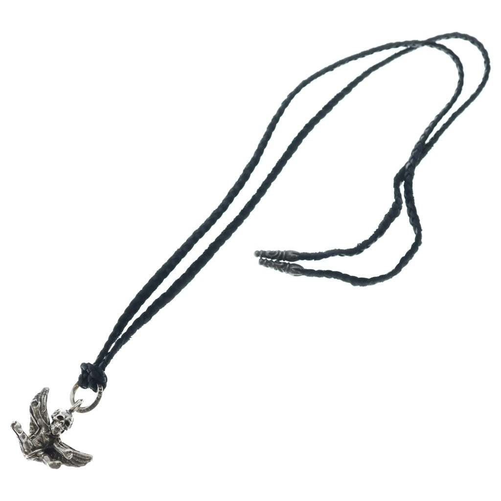 CHROME HEARTS(クロムハーツ) FOTI MISS LERLENE LEATHER BRAID フォティ ミスラーレン レザーブレイド ペンダント ネックレストップ シルバー