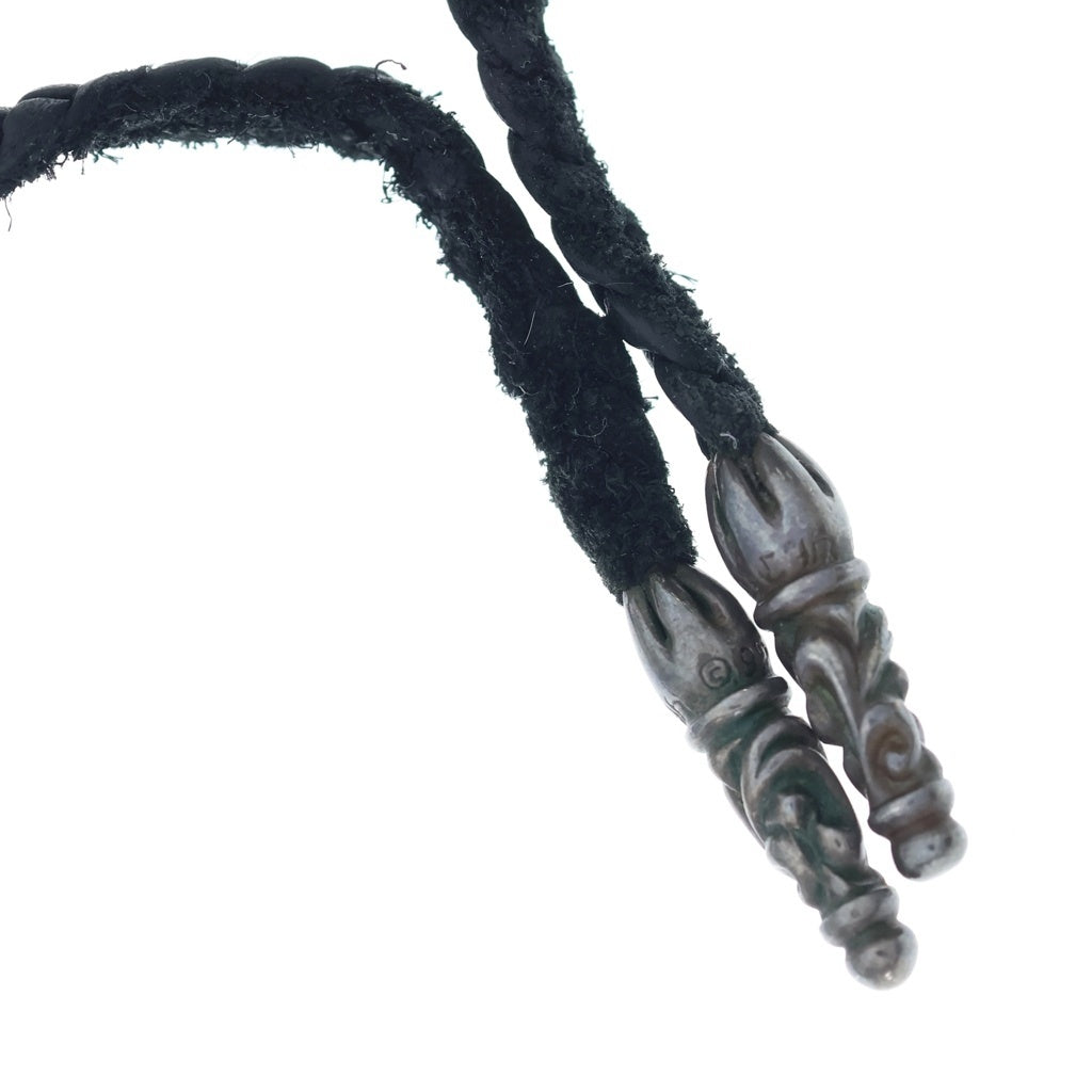 CHROME HEARTS(クロムハーツ) FOTI MISS LERLENE LEATHER BRAID フォティ ミスラーレン レザーブレイド ペンダント ネックレストップ シルバー