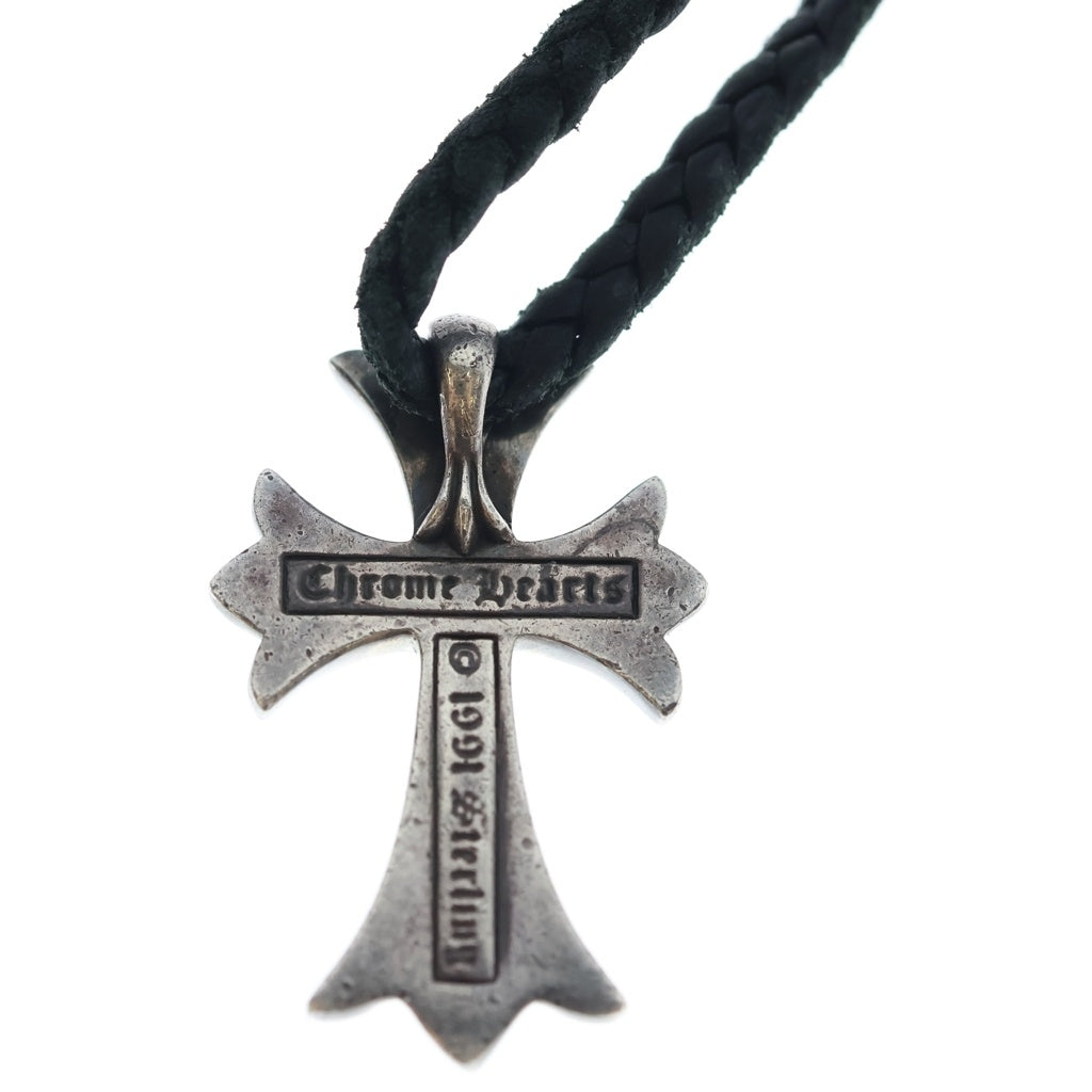 CHROME HEARTS(クロムハーツ) CH CRS SMLスモールCHクロス BC ボロチップブレイド ネックレス シルバー BCA220