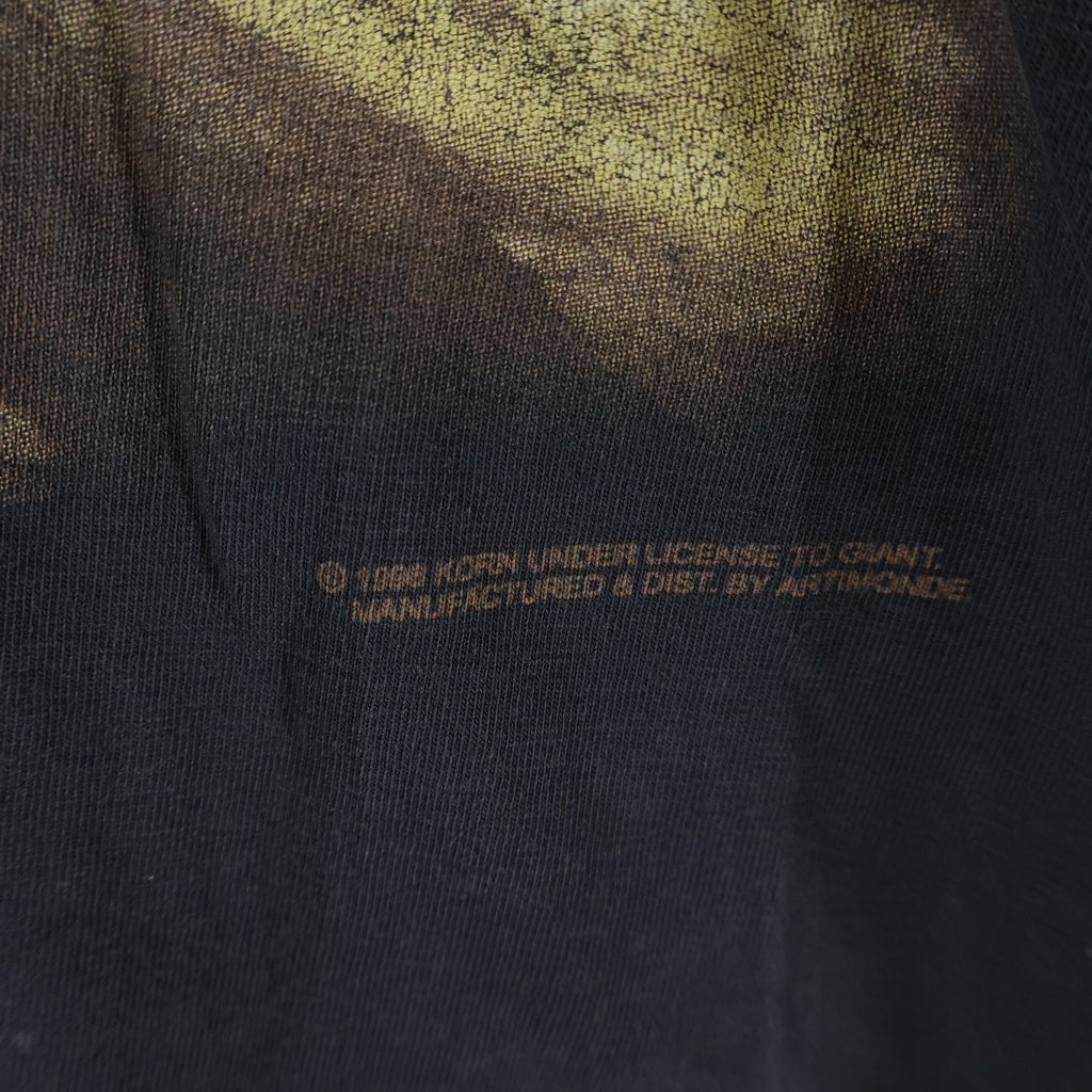 VINTAGE(ヴィンテージ) KORN FOLLOW THE LEADER 両面プリント 半袖Tシャツ ブラック