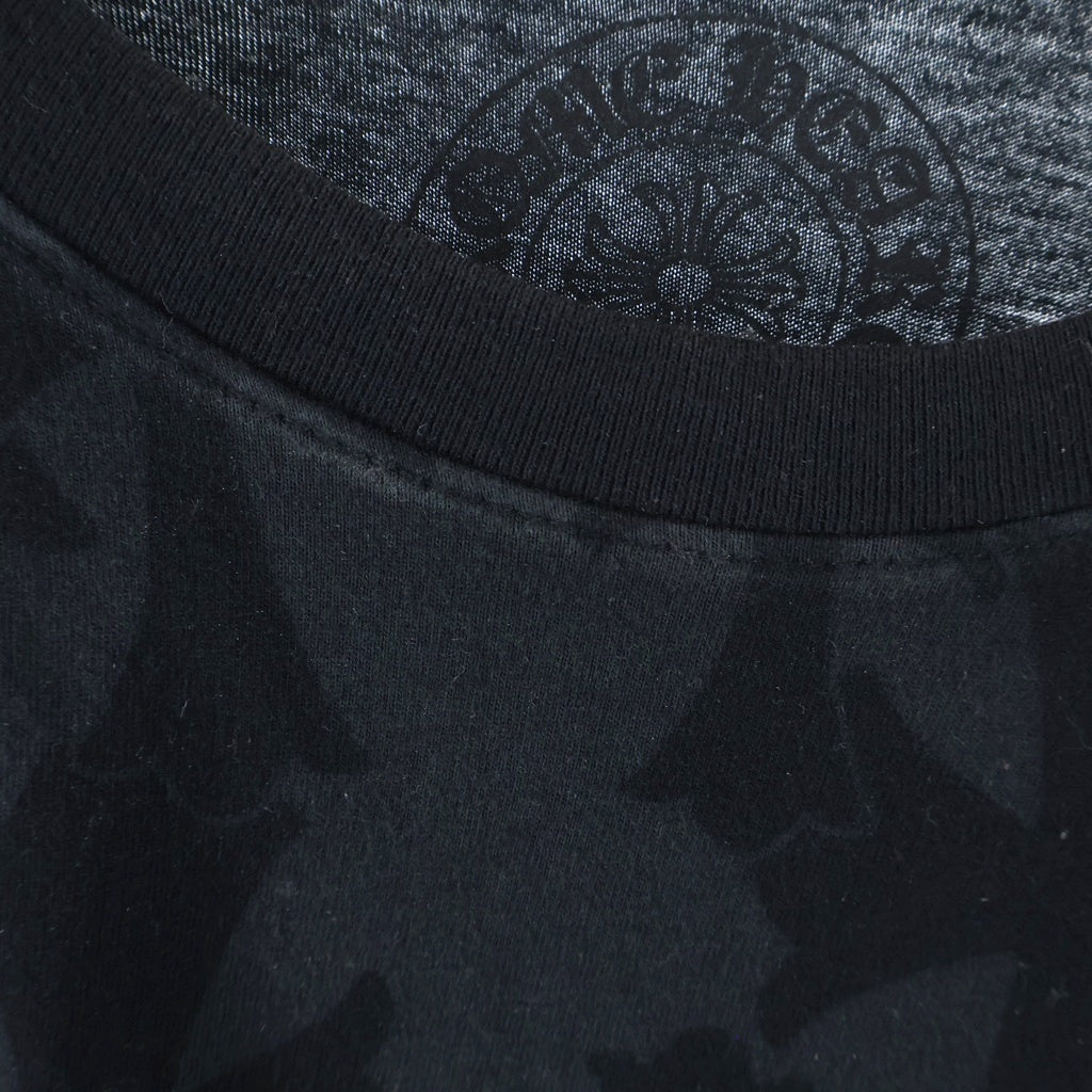 CHROME HEARTS(クロムハーツ) Graveyard Cemetery Cross L/S Tee グレイブヤードセメタリークロス長袖Tシャツ ブラック
