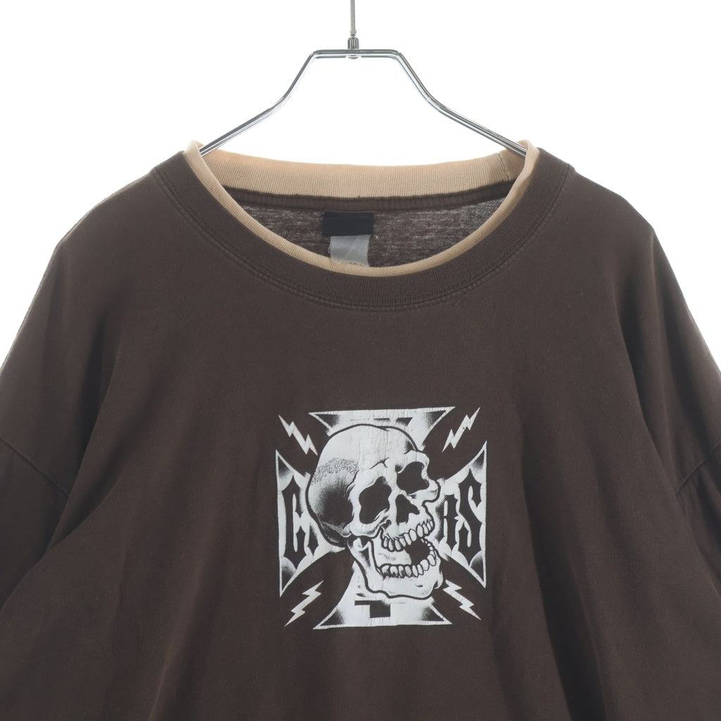 VINTAGE(ヴィンテージ) 90-00s VINTAGE West coast CHOPPERS サーマル切り替え長袖カットソーブラウン