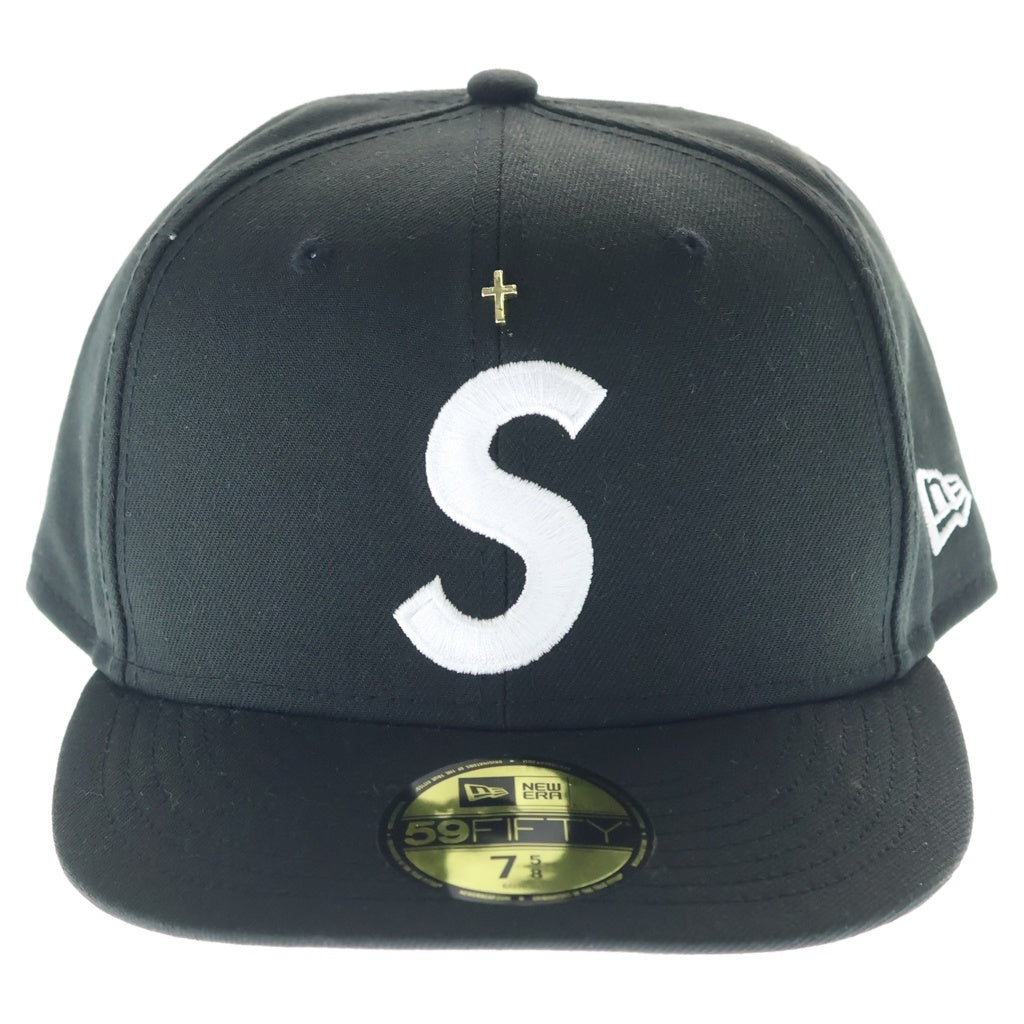 SUPREME(シュプリーム) 24SS ×New Era Gold Cross S Logo ゴールドクロス エスロゴ キャップ ブラック