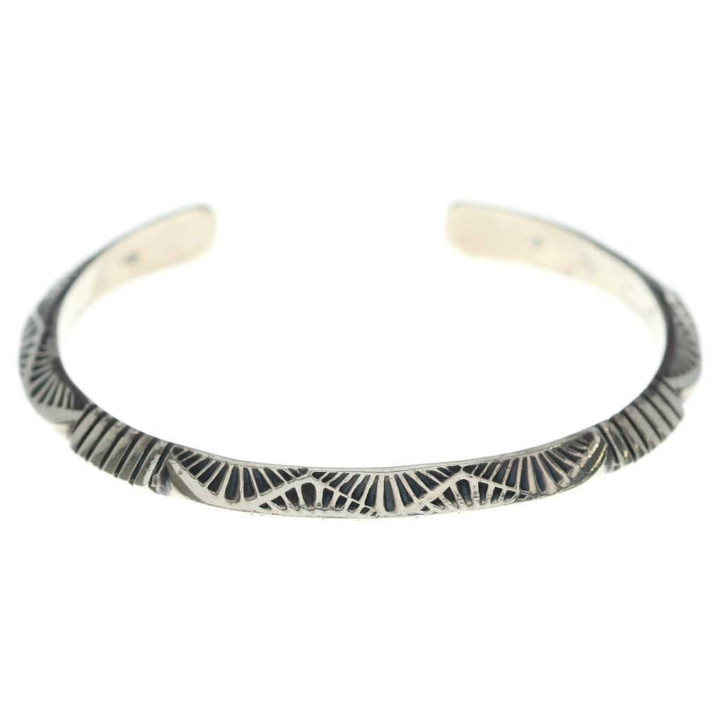 INDIAN JEWELRY(インディアンジュエリー) NAVAJO Geneva Ramone ナバホ族 ジェネバ ラモーン トライアングルバングル シルバー