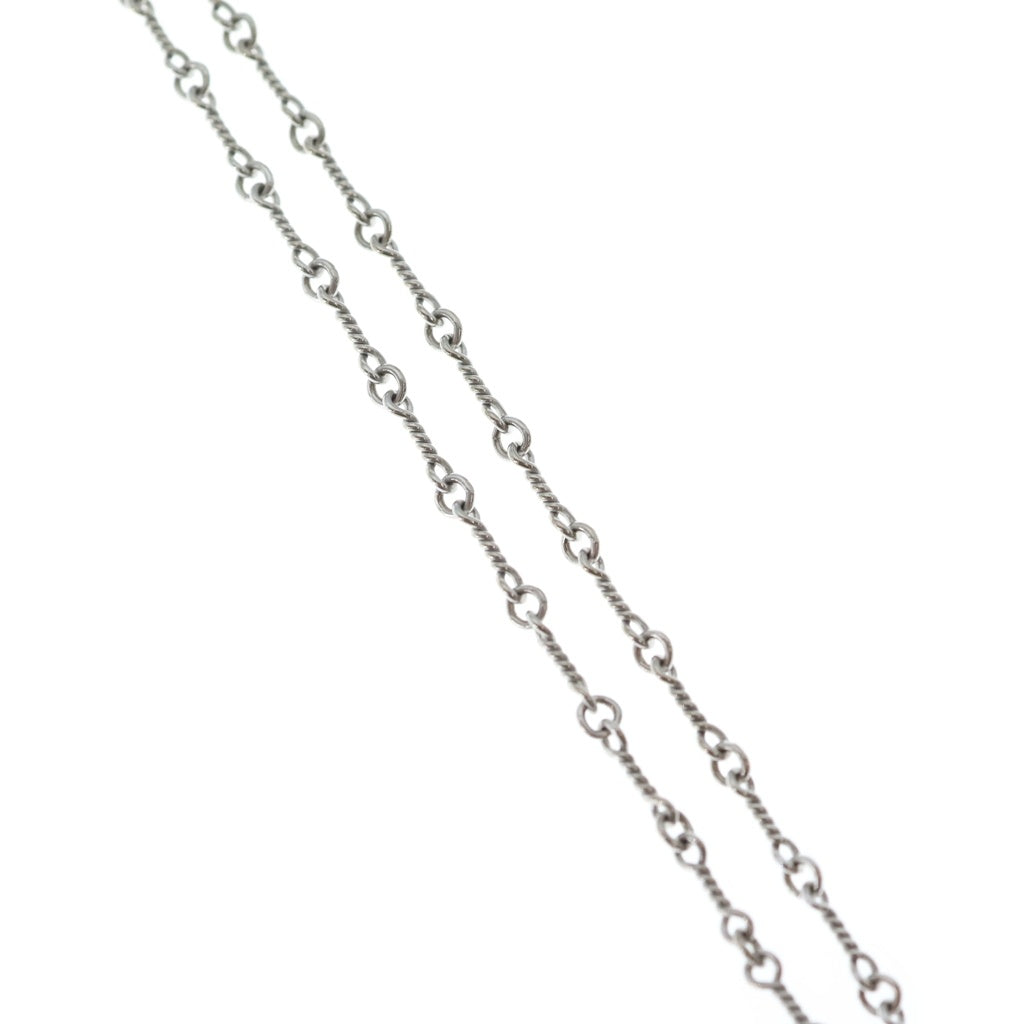 CHROME HEARTS(クロムハーツ) 18KWG NECKCHAIN T20 ツイストチェーンネックレス 20inch ホワイトゴールド BCA003