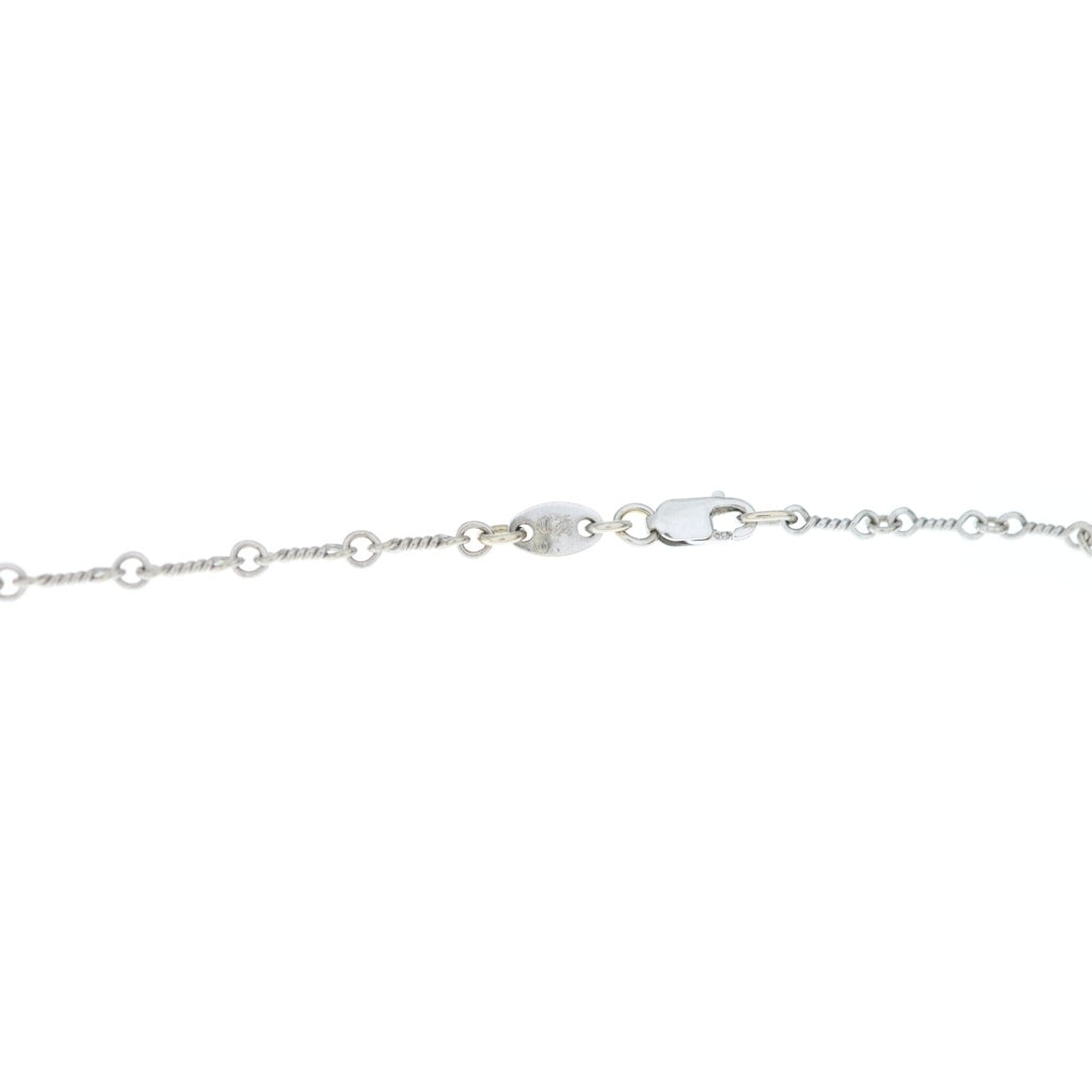 CHROME HEARTS(クロムハーツ) 18KWG NECKCHAIN T20 ツイストチェーンネックレス 20inch ホワイトゴールド BCA003