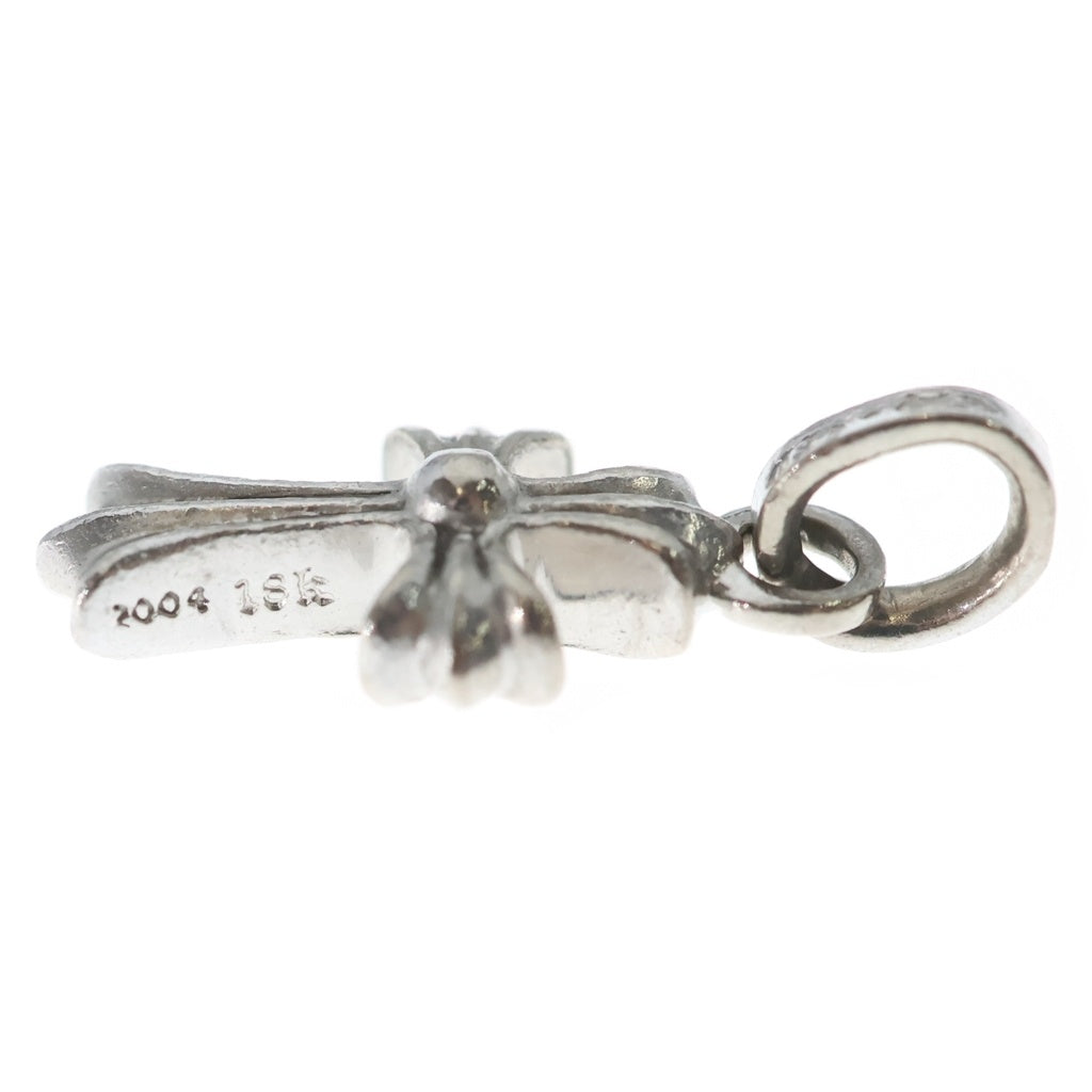 CHROME HEARTS(クロムハーツ) 18KWG CRS BBYFAT P SAP P ベイビーファットクロス PAVEピンクサファイヤ ペンダントトップ ホワイトゴールド